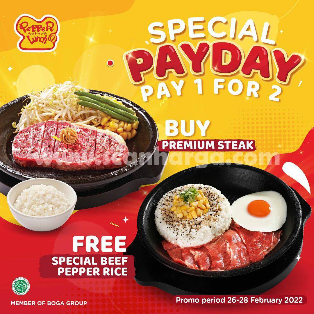 Promo Pepper Lunch Payday Pay 1 For 2