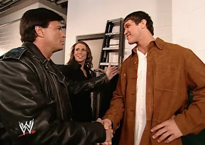 WWE Royal Rumble 2002 Review - Stephanie McMahon interupts Eric Bischoff talking to Randy Orton