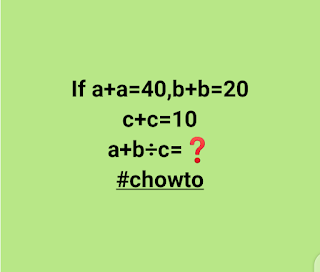 Answer to A + A = 40, B+B = 20, C+C = 10, What's A+B ×C= ? Math quiz