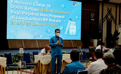 Dimulai Hari Ini, BP Batam Gelar Vaksinasi Booster Bagi Para Pegawai