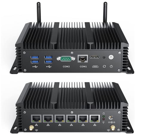 ZIEENC Intel Celeron 3865U Dual Core Fanless Mini PC