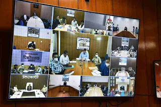 Review meeting by CM Uttarakhand due to heavy rainfall in state