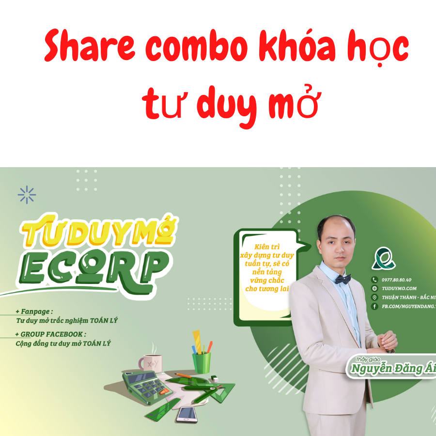 Share khóa học Luyện thi môn toán 2022 thầy nguyễn đăng ái trên tuduymo.com - Hướng dẫn ôn thi THPTQG lớp 12