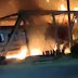 Kereta Api Berantas Tabrak Kendaraan Truck Hingga Terbakar Di Semarang