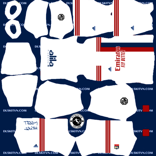 Kit Lyon 2022 - Dream League Soccer 2021