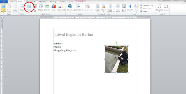 Menambahakan dan Edit Gambar di Microsoft Word