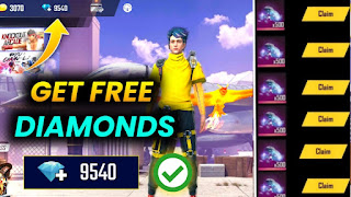 How to get free diamonds in free fire?