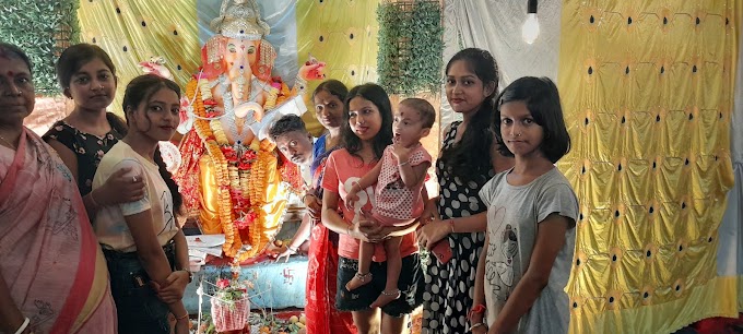 मोदक परिवार की ओर से भाव गणेश पूजा का आयोजन Grand Ganesh Puja organized by Modak family