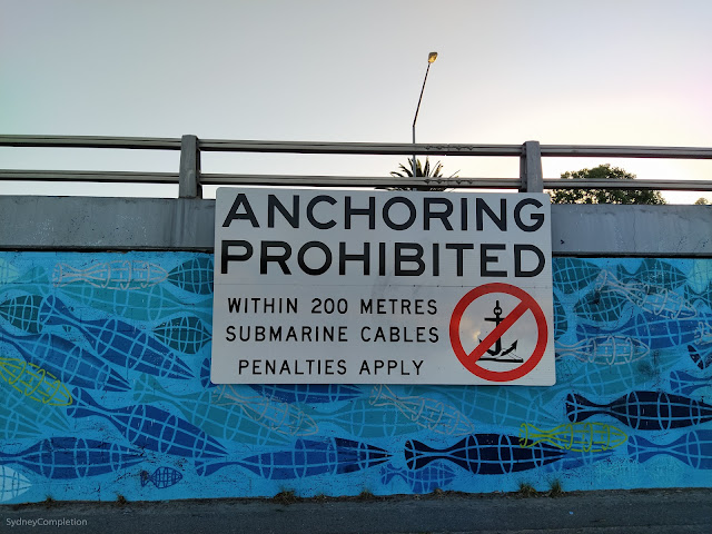 Anchoring Prohibited sign