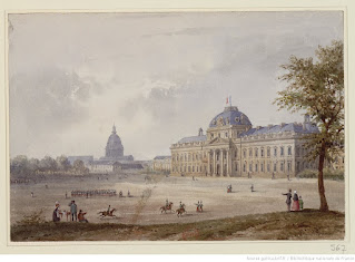 Название :  [Façade de l'École militaire, côté du Champ-de-Mars] : [dessin] / Gobaut Автор  :  Gobaut, Gaspard (1814-1882). Dessinateur Дата издания :  1840