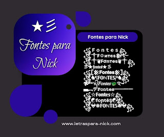 Fontes para nick