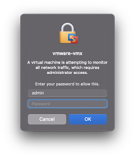 macOS permissions request modal