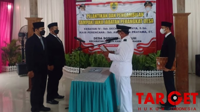 Pelantikan dan Pengambilan sumpah Bayan, Kaur Perencanaan desa Somomorodukuh Sragen