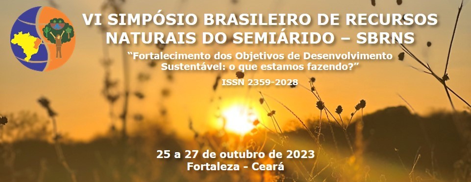 VI Simpósio Brasileiro de Recursos Naturais do Semiárido - SBRNS 2023