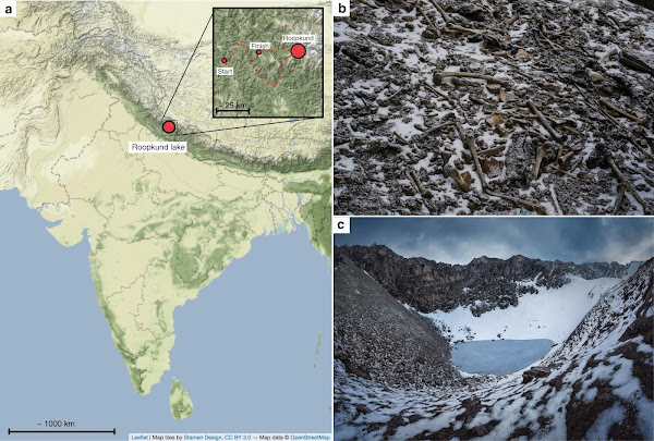 Roopkund lake bones, Uttarakhand, India