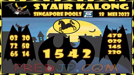 Prediksi Kalong SGP Hari Ini Jitu 18 Mei 2023