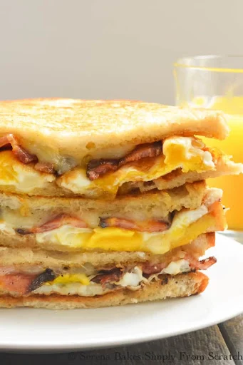 Breakfast Recipe Photo of Grilled Cheese Breakfast Sandwich