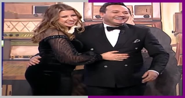 بالفيديو علاء الشابي يقدم برنامج رأس العام مع زوجته ريهام بن علية !