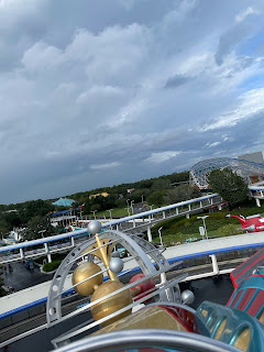 View From Astro Orbiter Ride Tomorrowland Magic Kingdom Disney World