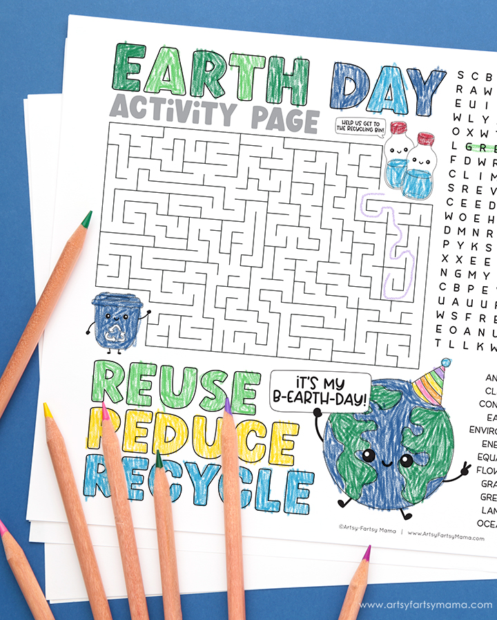 Free Printable Earth Day Activity Page