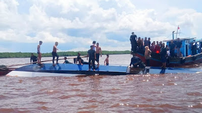 Kapal Terbalik di Perairan Indragiri Hilir Riau, 12 Orang Meninggal Dunia 