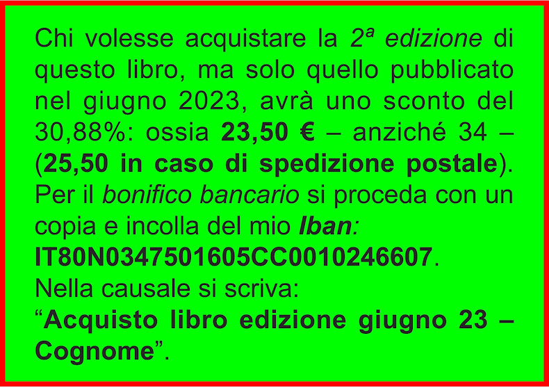 Il mio Codice Iban: IT80N0347501605CC0010246607