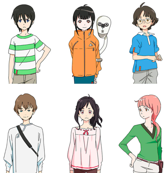 Jóvenes en órbita (Extra-Terrestrial Boys & Girls | Chikyuugai Shounen Shoujo) anime - personajes