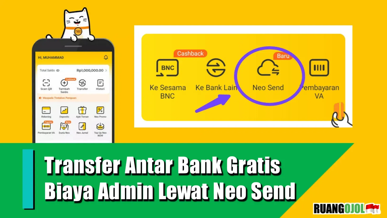 cara transfer antar bank tanpa biaya admin