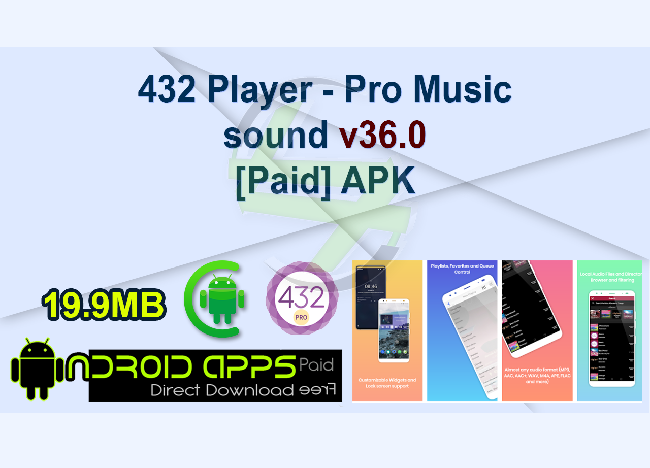 432 Player – Pro Music sound v36.0 [Paid] APK