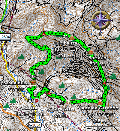 Ampliar plano del recorrido