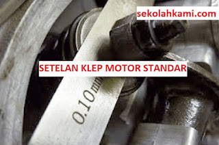 setelan klep motor standar