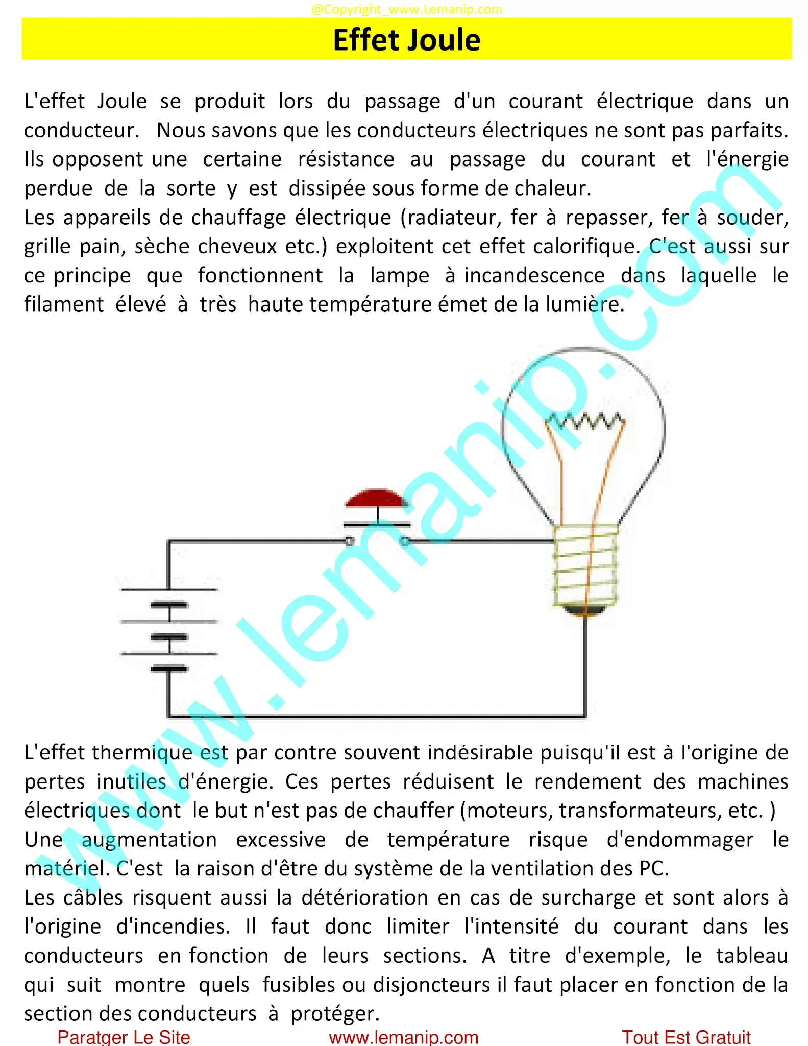 Effet Joule