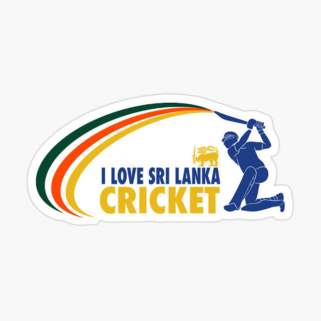 I Love Sri Lanka Cricket Sticker