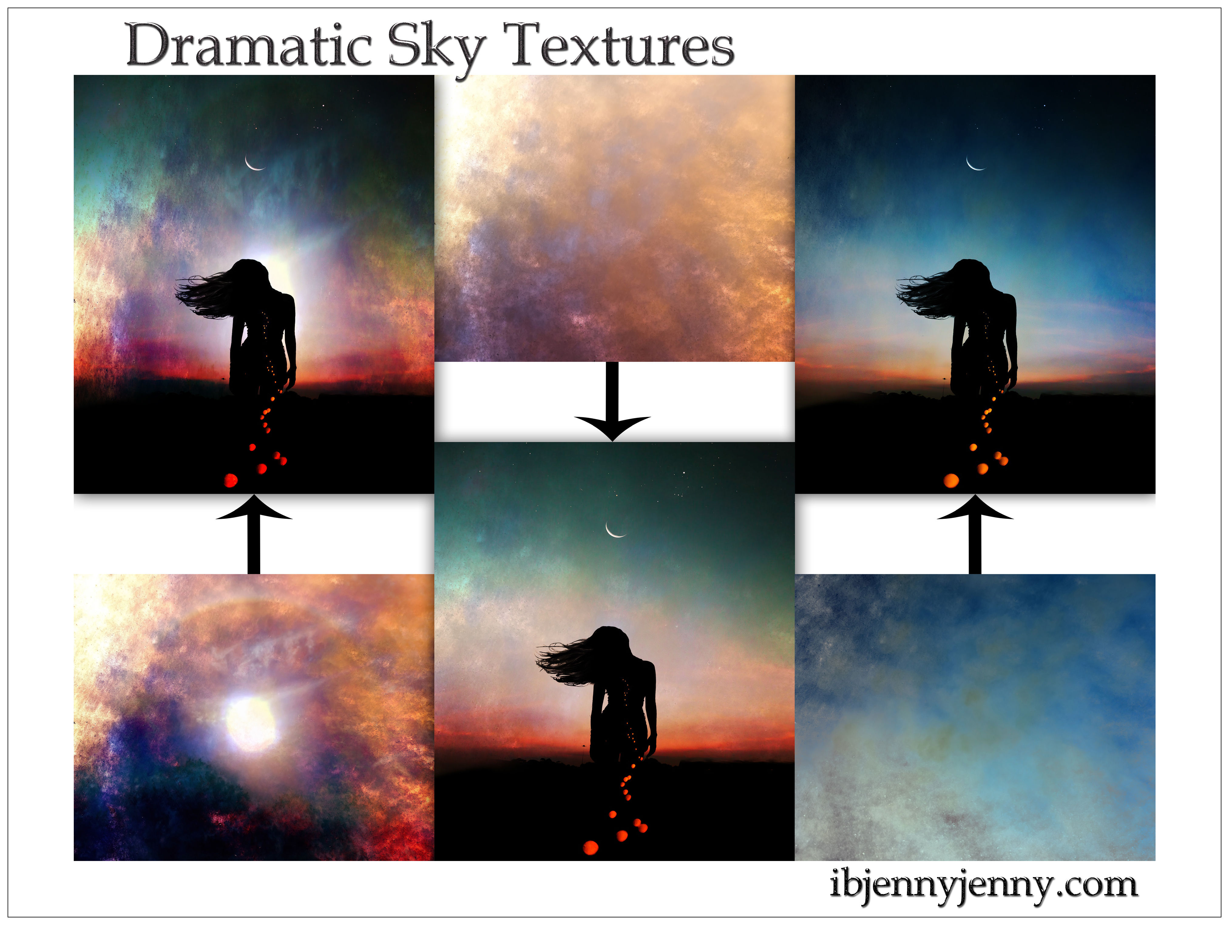 dramatic sky textures preview