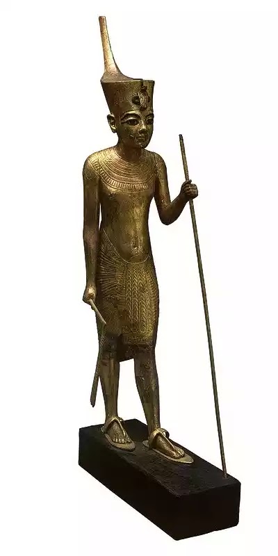 The Statue of Tutankhamun Wearing the Red Crown