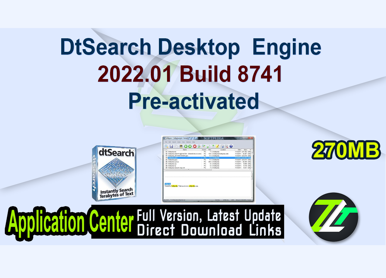DtSearch Desktop  Engine 2022.01 Build 8741 Pre-activated