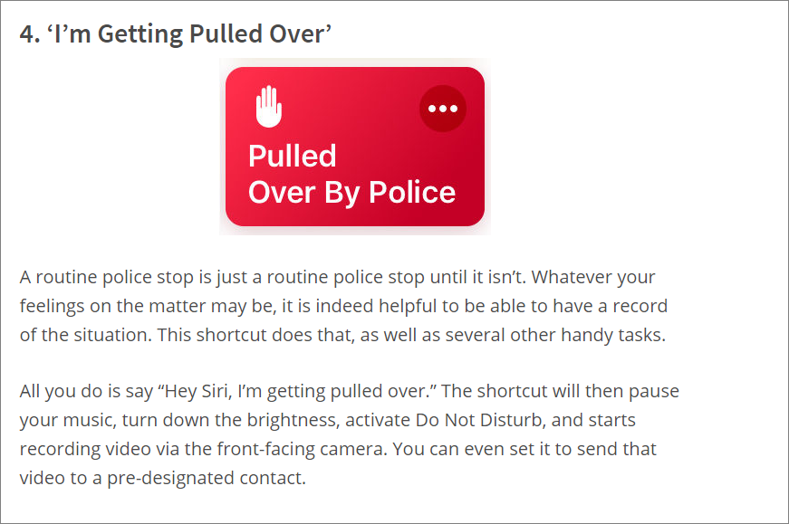 Tutorial on How to To Record Police Encounters Using Siri