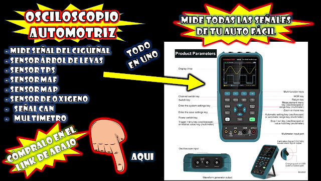 osciloscopio automotriz portatil poderoso