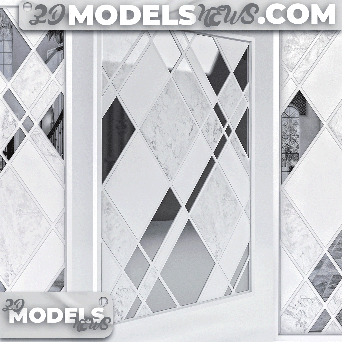 Decorative Objects Model Wall Panel 2 1