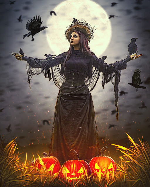 Queen Of Halloween Photo Manipulation Photoshop Tutorial