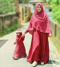 Gamis muslim couple ibu dan anak