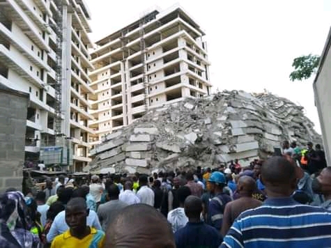 Tragedy: Over 50 people trapped as 21 storey building collapsed in Lagos 