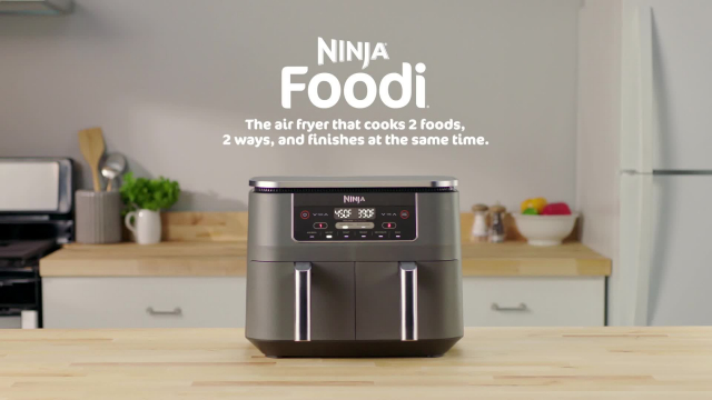 Ninja Foodi 6-in-1 Dual Zone Air Fryer - 7.57kg/8Qt - Black