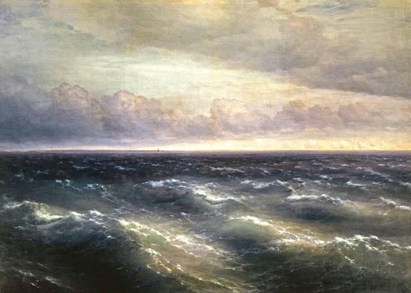 Картина "Черное море" (1881) русского художника И.К. Айвазовского