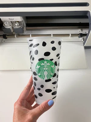 This cup took me less than 5 minutes to create from start to finish! The full wrap template is such a huge timesaver!