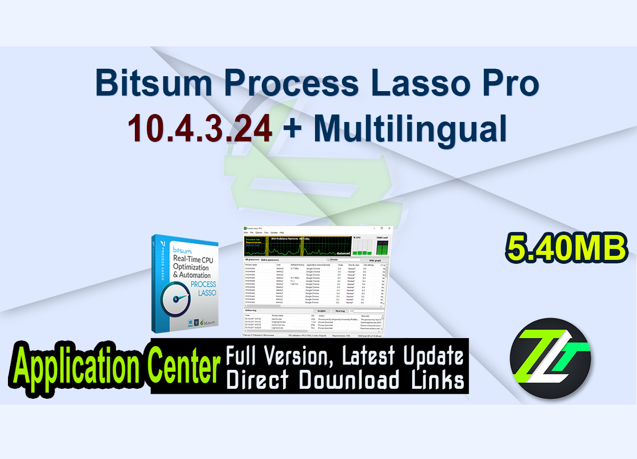 Bitsum Process Lasso Pro 10.4.3.24 + Multilingual