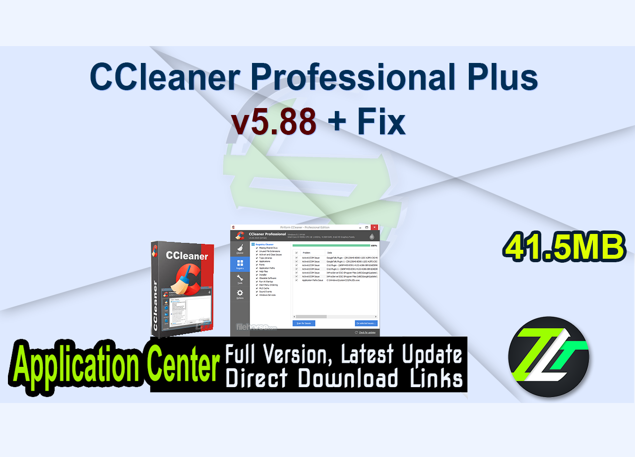CCleaner Professional Plus v5.88 + Fix