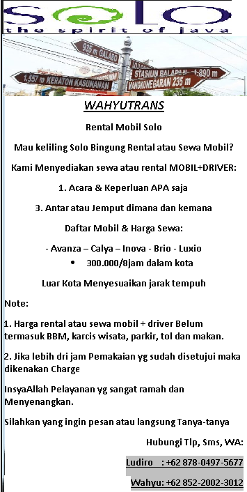 RENTAL MOBIL SOLO