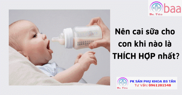 nên cai sữa cho con thời điểm nào