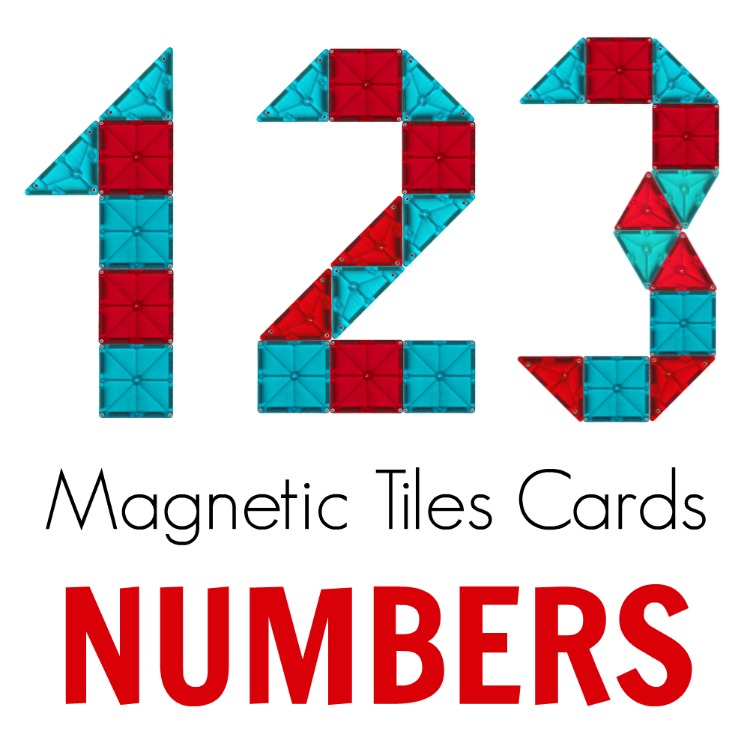 Magnetic tile numbers